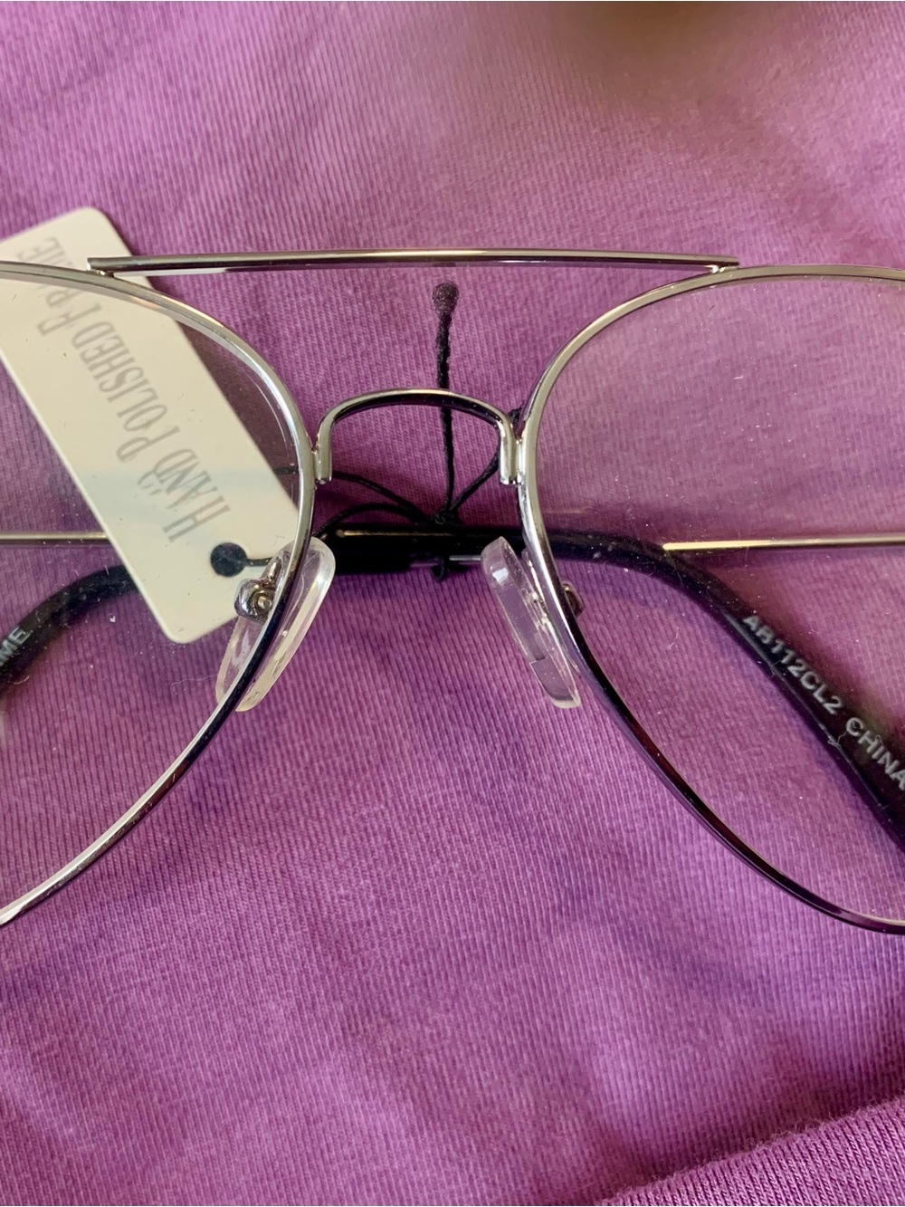 Silver Aviator Reading Glasses - Hand Polished and Nickel Plated